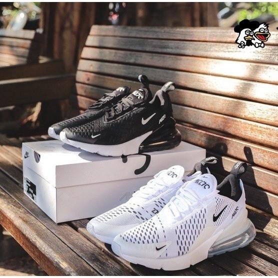 韓國代購 Nike air max 270 網面 白色 黑白 透氣 休閒鞋 運動鞋 全掌氣墊 輕便 跑步鞋 男女同款-細節圖5