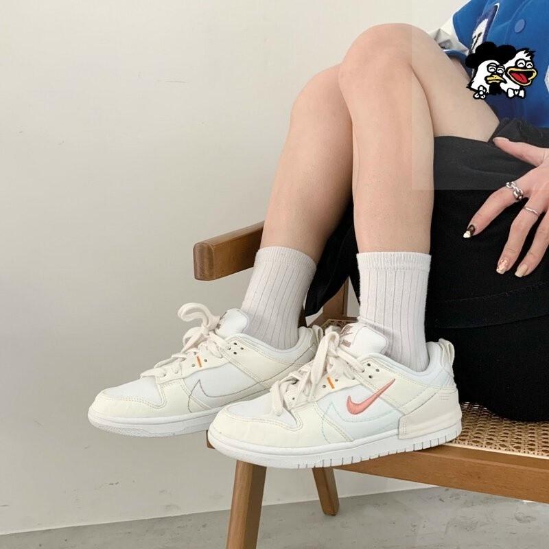 韓國正品免運 Nike Dunk Low Disrupt 2 灰白 孔雀綠 低筒休閒板鞋 環保 DH4402-100-細節圖5