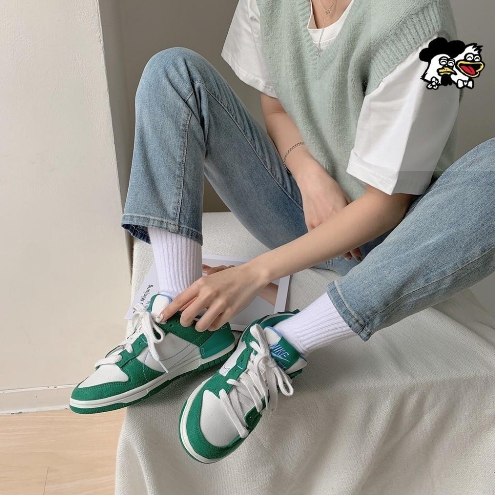 韓國正品免運 Nike Dunk Low Disrupt 2 灰白 孔雀綠 低筒休閒板鞋 環保 DH4402-100-細節圖8