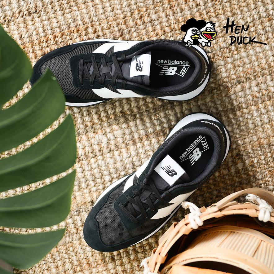 韓國代購 New balance 237 黑白色 米白色 增高款 復古 運動休閒鞋 慢跑鞋 情侶鞋 MS237CC/CB-細節圖3