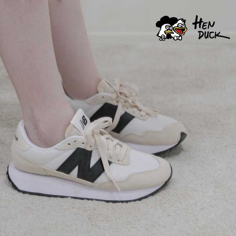 韓國代購 New balance 237 黑白色 米白色 增高款 復古 運動休閒鞋 慢跑鞋 情侶鞋 MS237CC/CB-細節圖7