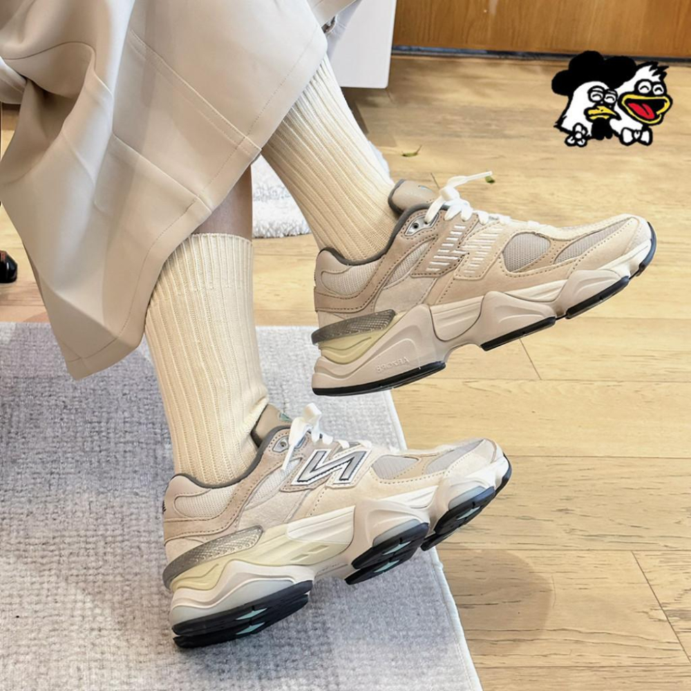 韓國代購New balance 9060 奶茶色 增高 小象蹄 老爹鞋 慢跑鞋 男女款 運動休閒鞋 U9060gry-細節圖7