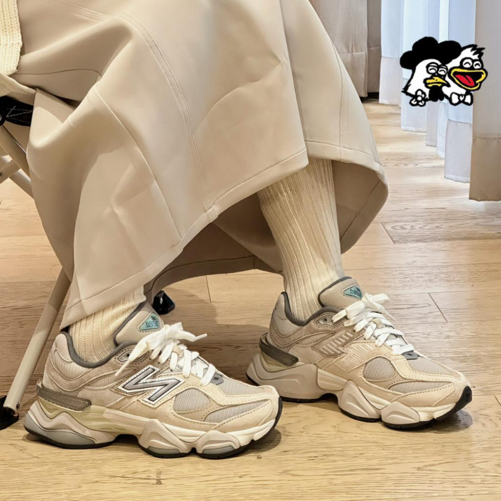 韓國代購New balance 9060 奶茶色 增高 小象蹄 老爹鞋 慢跑鞋 男女款 運動休閒鞋 U9060gry-細節圖8