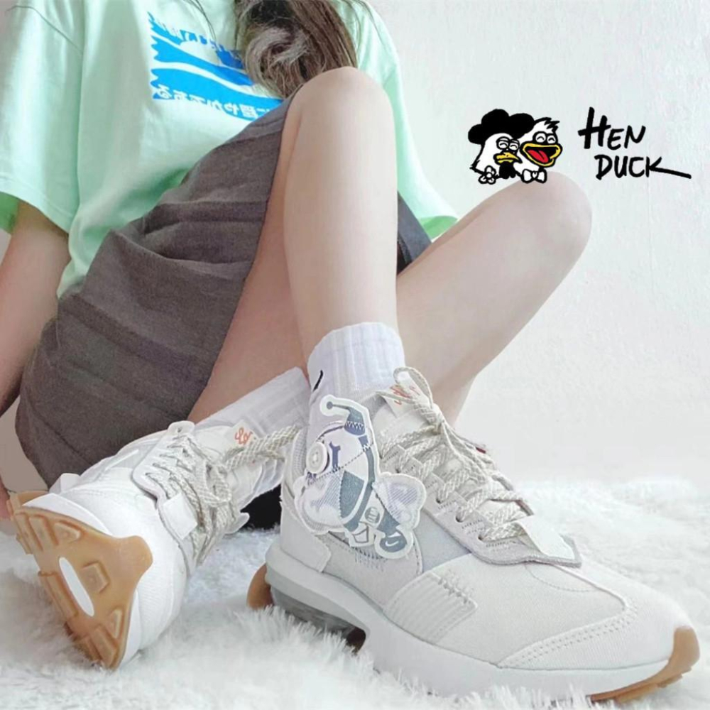 韓國代購 Nike air max pre-Day 巫毒娃娃 黑 白色 復古 透氣增高 運動休閒鞋 氣墊款 男女款-細節圖3