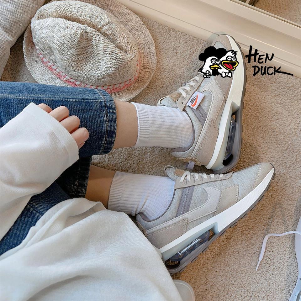 韓國代購 Nike air max pre-Day 巫毒娃娃 黑 白色 復古 透氣增高 運動休閒鞋 氣墊款 男女款-細節圖5