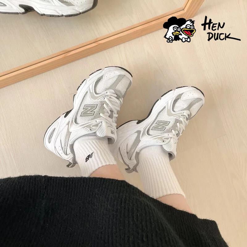 韓國代購 New balance 530 白灰淺灰 燕麥奶油米色 運動休閒鞋 老爹鞋 NB530 男女款 MR530AD-細節圖3