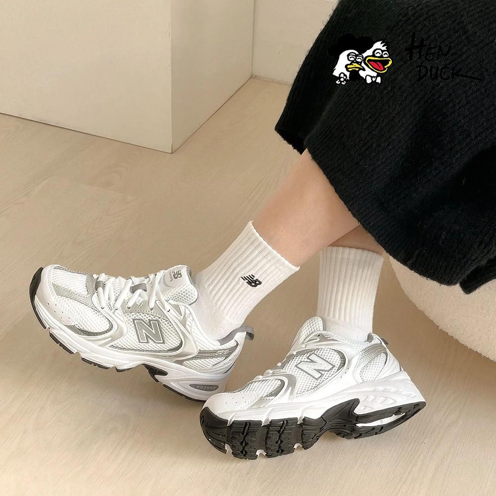 韓國代購 New balance 530 白灰淺灰 燕麥奶油米色 運動休閒鞋 老爹鞋 NB530 男女款 MR530AD-細節圖4