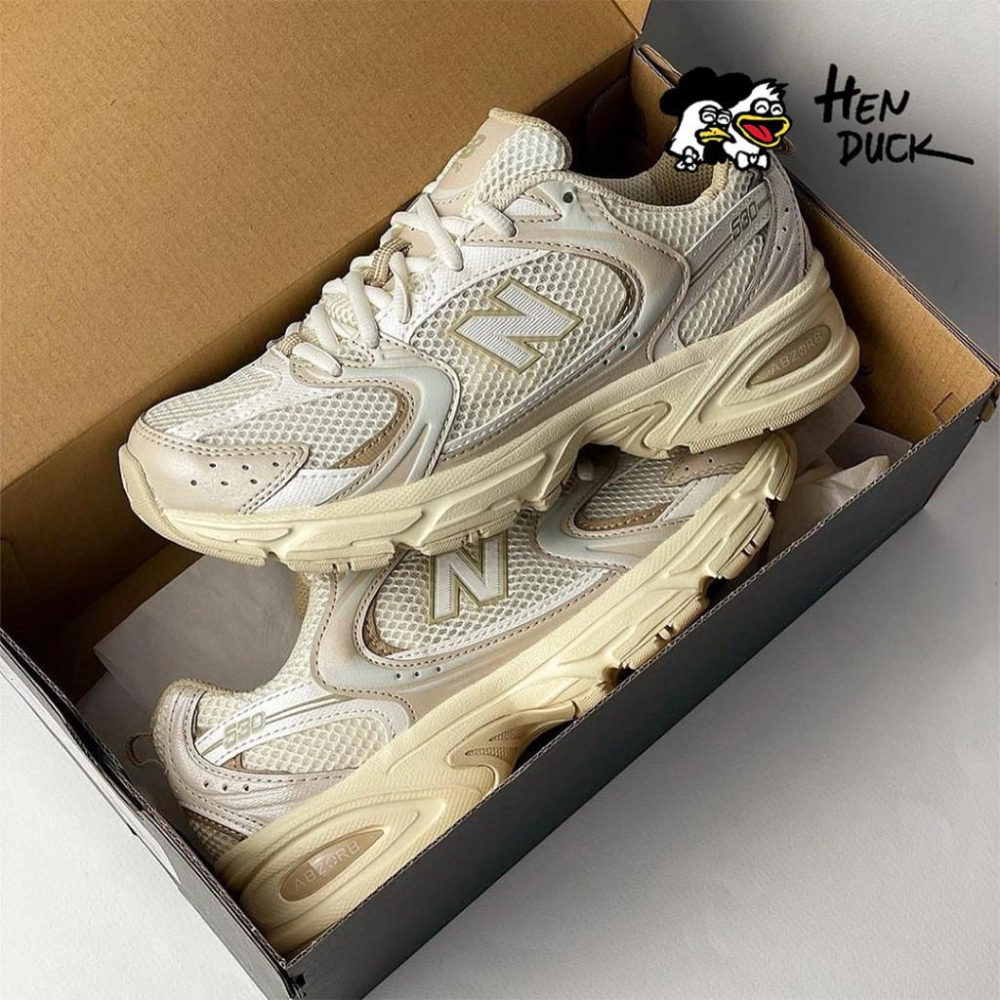 韓國代購 New balance 530 白灰淺灰 燕麥奶油米色 運動休閒鞋 老爹鞋 NB530 男女款 MR530AD-細節圖5