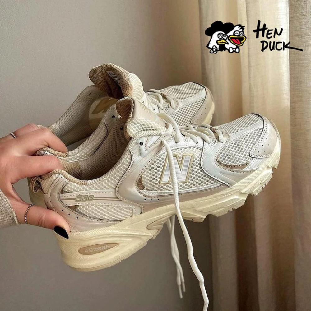 韓國代購 New balance 530 白灰淺灰 燕麥奶油米色 運動休閒鞋 老爹鞋 NB530 男女款 MR530AD-細節圖6