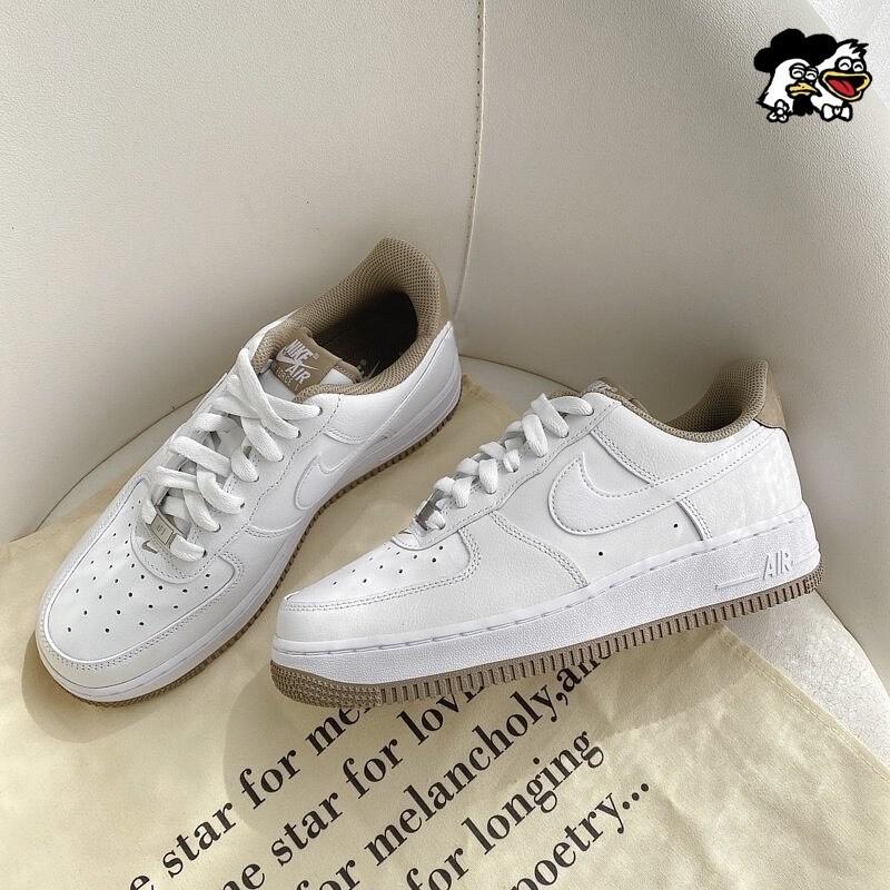 韓國代購 Nike Air Force 1 白色 焦糖拿鐵 黑白 滑板鞋 空軍一號 男女休閒鞋 DR9867100-細節圖2