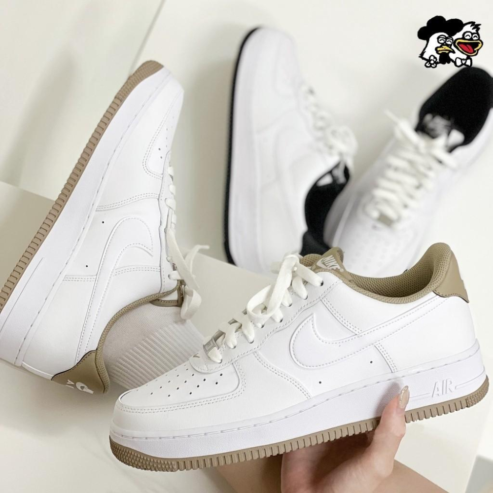 韓國代購 Nike Air Force 1 白色 焦糖拿鐵 黑白 滑板鞋 空軍一號 男女休閒鞋 DR9867100-細節圖7