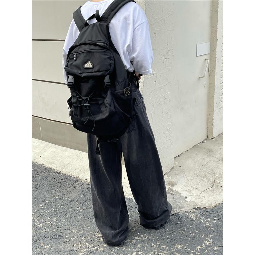 日係複古水洗做舊垂感拖地牛仔褲男秋季穿搭潮流寬鬆百搭闊腿長褲-細節圖7