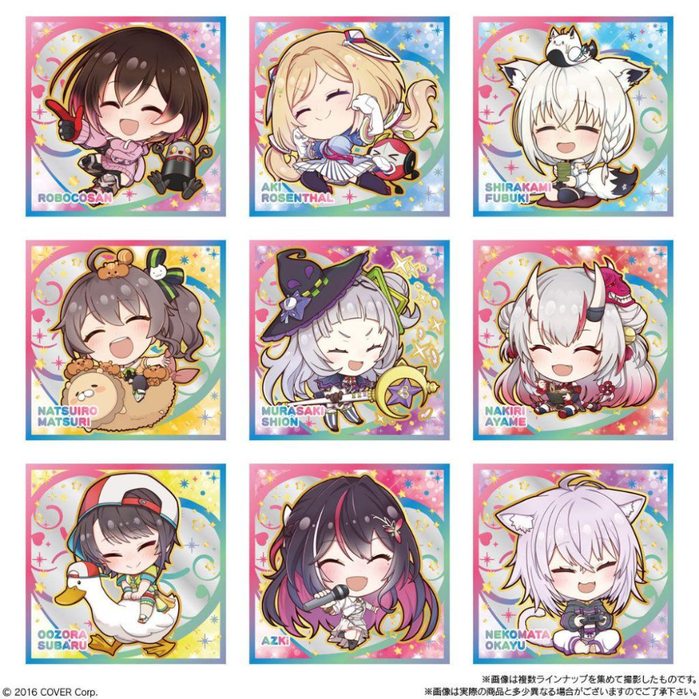 日版 萬代 hololive vol.2 第二彈 食玩貼紙 星街白上兔田azki夏色祭百鬼大空貓又蘿蔔子不知火天音-細節圖4