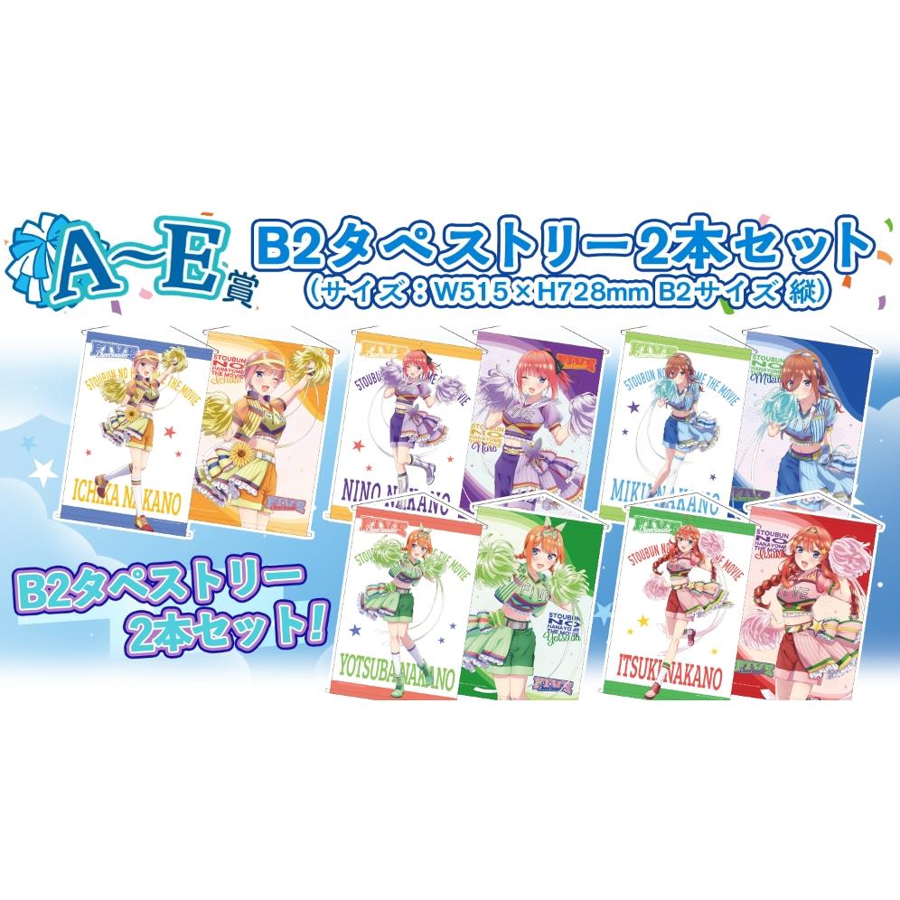 22年6月日版一番賞五等分的新娘 FIVE Cheerleader C賞三玖 B2掛畫掛軸-細節圖2