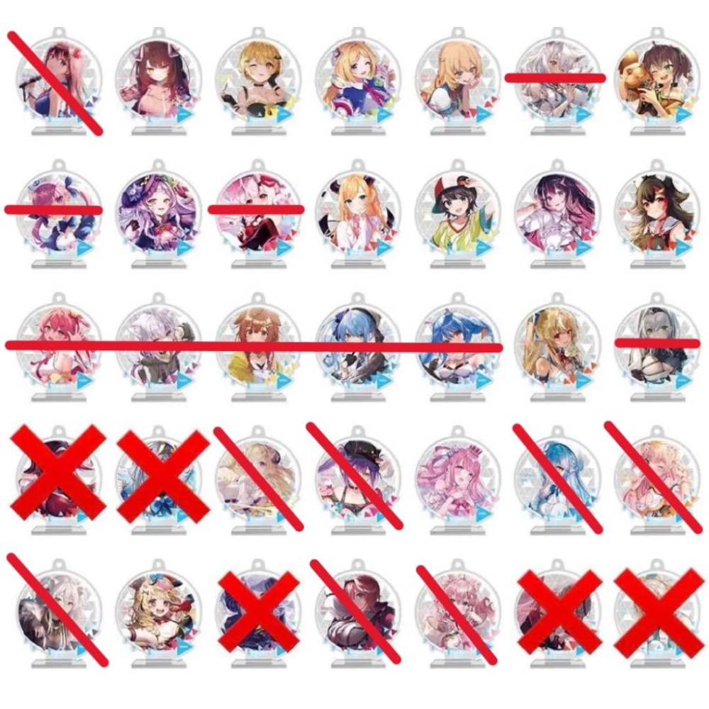 24年5月日版一番賞Hololive 藝術壓克力板 A賞+B賞 時乃蘿蔔亞綺梅露赤井夏色詩音巧可大空azki不知火白銀-細節圖2