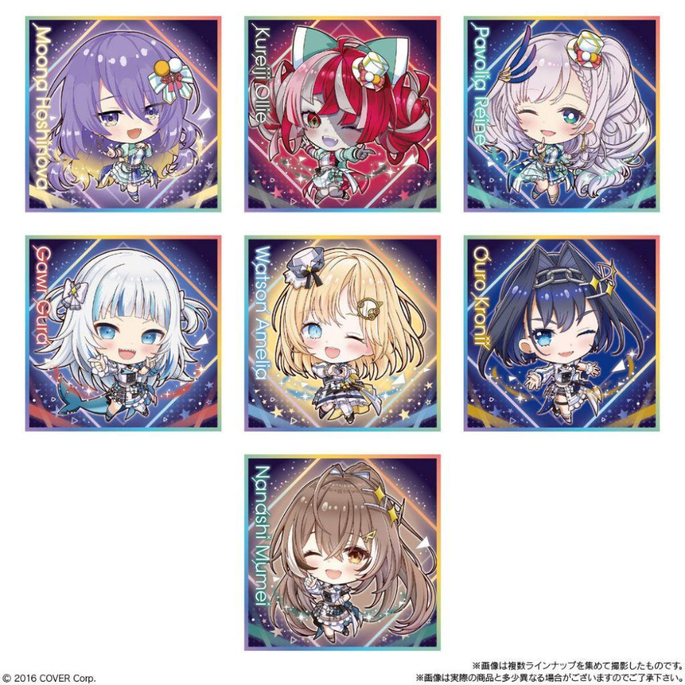 日版 萬代 hololive vol.4 第四彈 食玩貼紙 星街常闇兔田沙花叉gura moona ame kronii-細節圖6