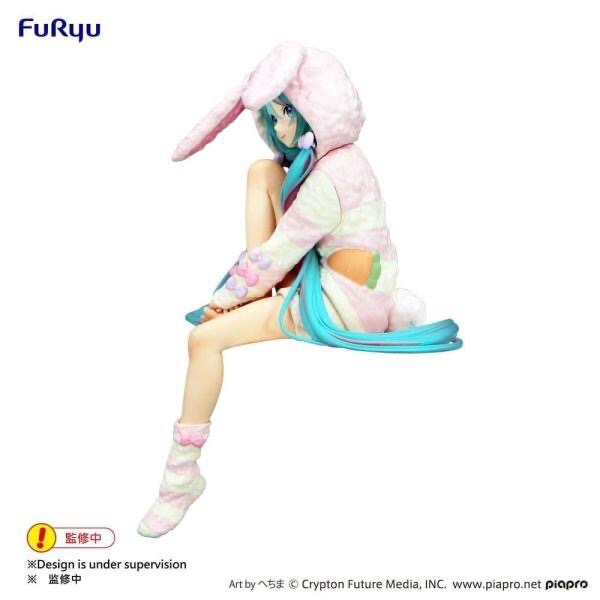 代理 預購 24年11月 FuRyu 初音 泡麵蓋公仔 兔耳帽T ver 景品 公仔-細節圖2