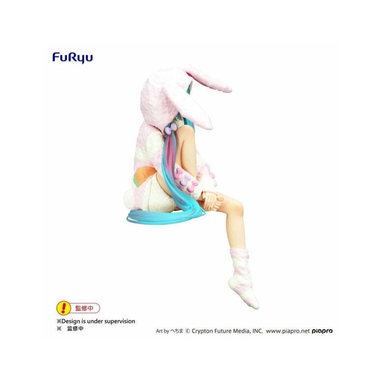 代理 預購 24年11月 FuRyu 初音 泡麵蓋公仔 兔耳帽T ver 景品 公仔-細節圖3