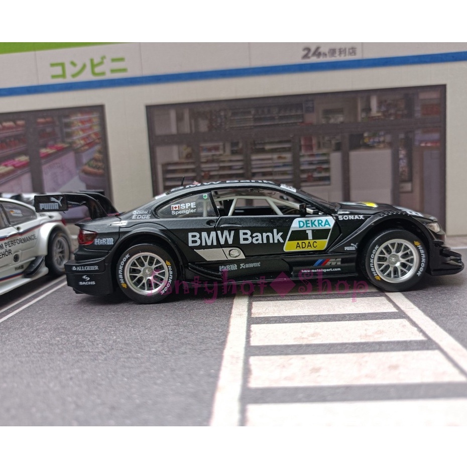 寶馬 BMW M3 DTM 1:32模型車 F80 1/32聲光迴力車 賽道改裝車-細節圖2