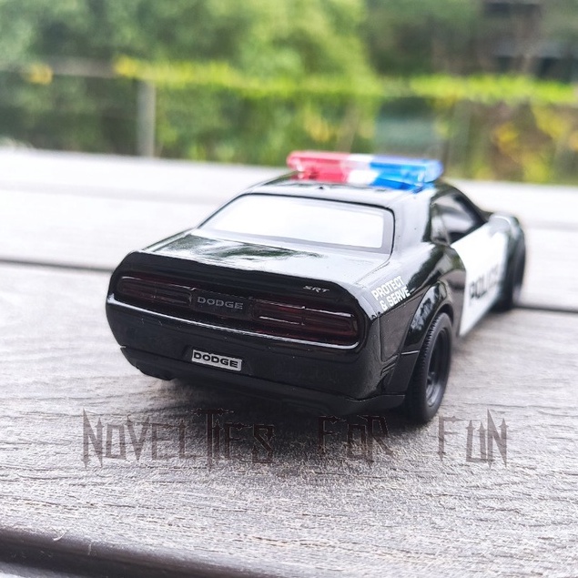 道奇挑戰者 Dodge Challenger SRT 1:38金屬模型車 美式肌肉警車-細節圖2