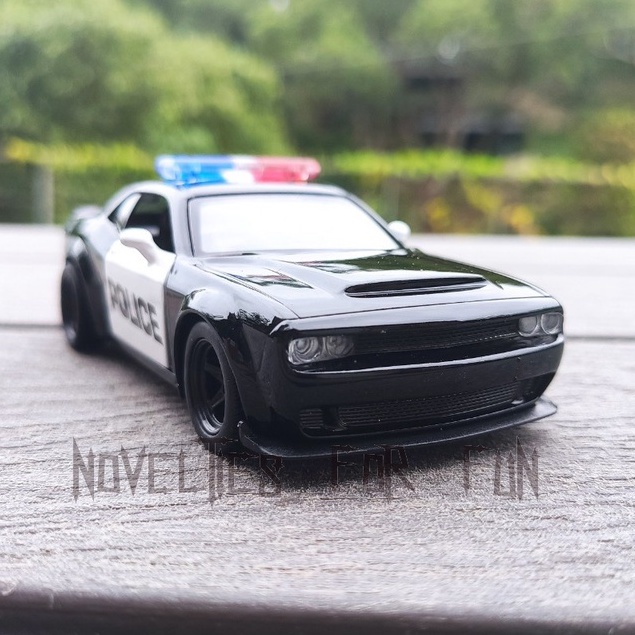 道奇挑戰者 Dodge Challenger SRT 1:38金屬模型車 美式肌肉警車-細節圖4