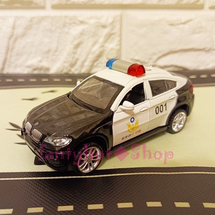 BMW X6 台灣警車模型 1:43模型車 110警察局車 人民保母跑旅 台灣車隊