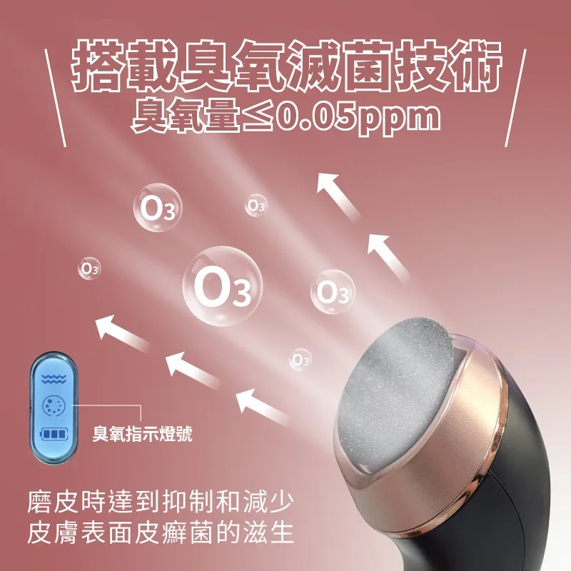 【MUNICHI 沐尼黑】臭氧滅菌美足修磨儀/電動磨腳皮機/自動磨腳皮/去腳皮機(MR.FEET)-細節圖6