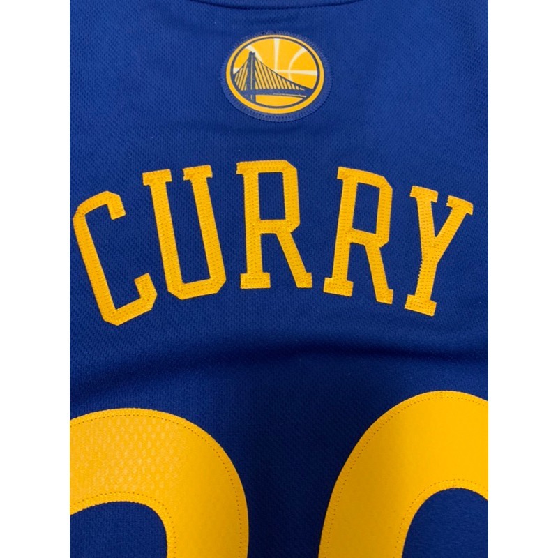 (二手）Adidas 金州勇士 NBA 客場Curry 美版大圖電繡 S號-細節圖5