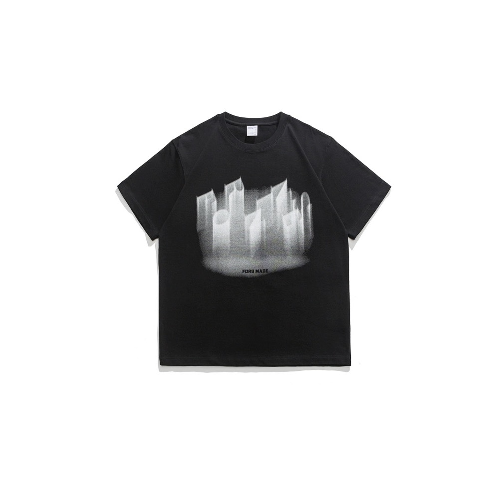 『SQ man』重磅印花T恤 純棉寬鬆美式男-細節圖3