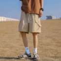 『SQ man』男工裝短褲 夏季潮寬鬆 休閒生活穿搭-規格圖3