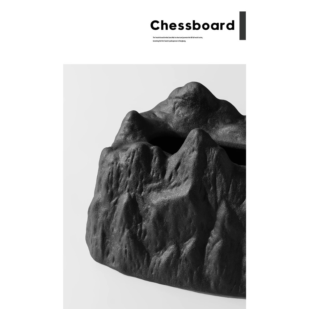 【OVERNOX】簡約太空高級感 流體火山岩陶瓷紙巾盒-細節圖3