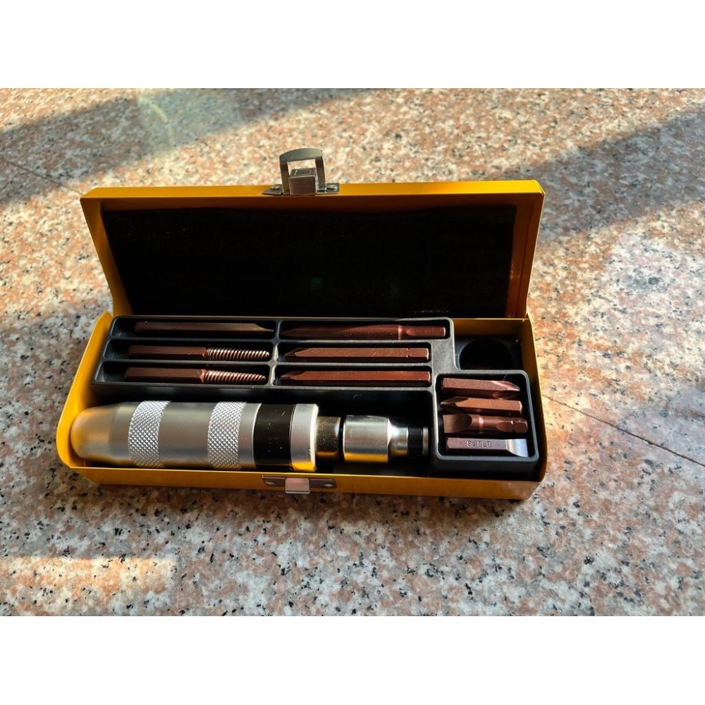免運！高品質 衝擊起子 S2工具碳鋼材質 鐵盒裝 衝擊起子組 衝擊扳手 批頭 s2批頭 螺母 衝擊批頭-細節圖3