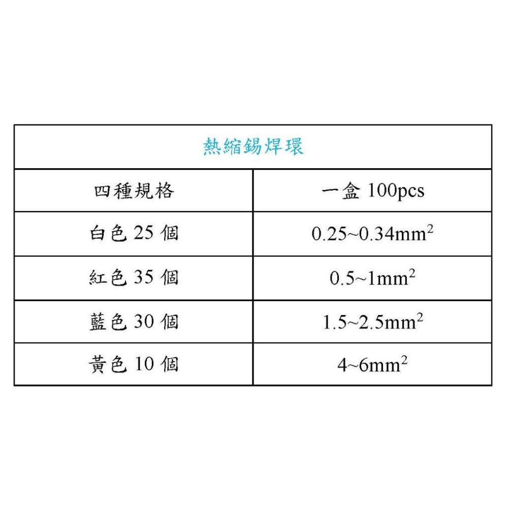 100pcs 錫焊環 電工 焊接 熱縮錫焊環 熱縮低溫錫環套管 焊錫環接線-細節圖2