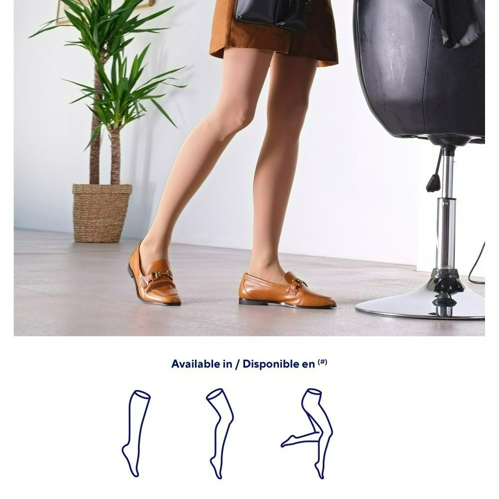 【法國途安】KAG柔軟透膚 彈性大腿襪 漸進式壓力 黑色 久站不痠脹 美腿微透膚 法國境內版 康到家-細節圖5