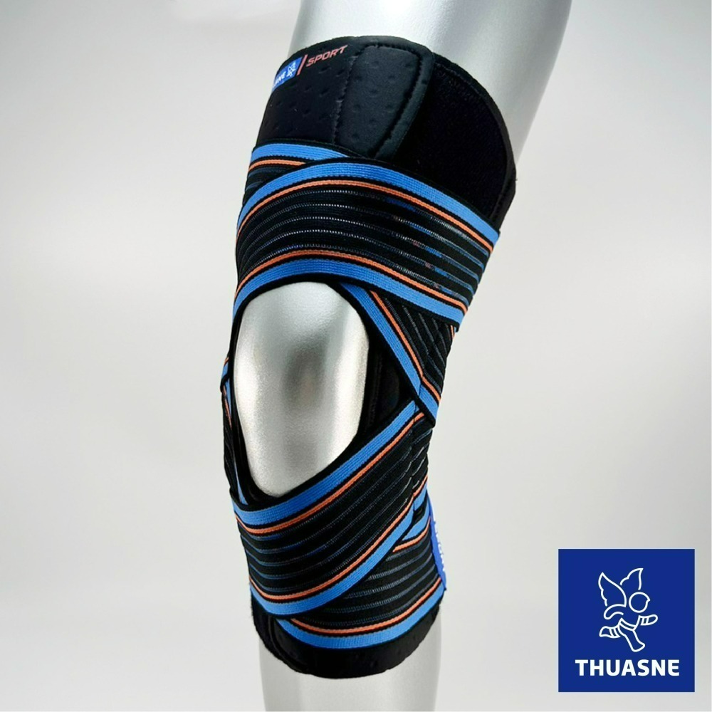 法國途安0331 X型束帶前側加強護膝 康到家-細節圖3