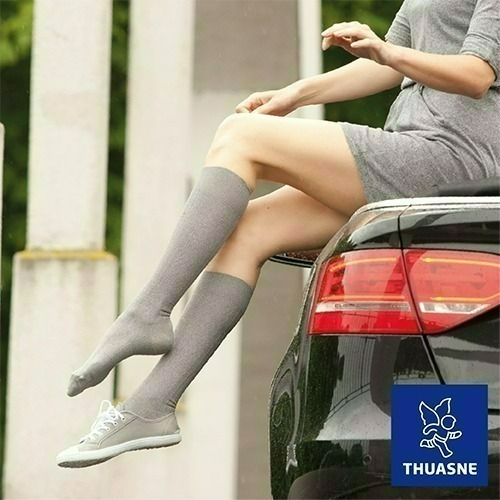 【法國途安】FCAD 快穿棉質彈性小腿襪/女 壓力襪 彈性襪 漸進式壓力 快穿易拉/柔軟透氣 法國製 康到家-細節圖9