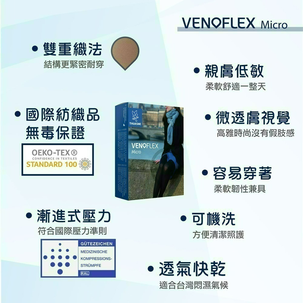 【法國途安】MAT專業彈性褲襪 國際標準 一級/二級壓力襪 漸進式壓力 彈性褲襪 壓力褲襪 德國版 壓力襪推薦 康到家-細節圖4