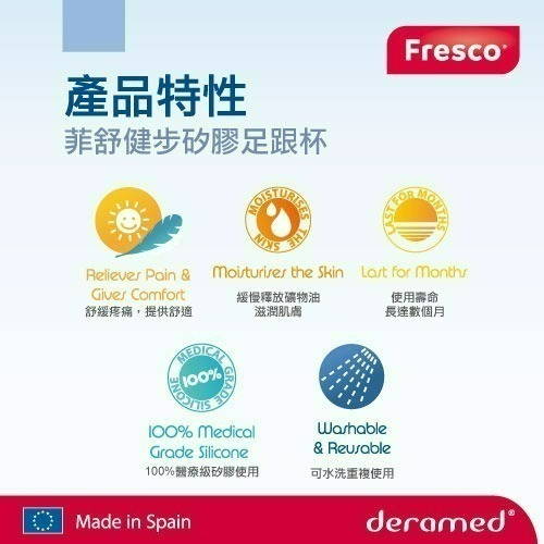 【菲舒】盒損福利品 3701 S號 矽膠足跟杯/足跟/久站減壓/後跟墊/減震/鞋跟墊(雙) 康到家-細節圖9