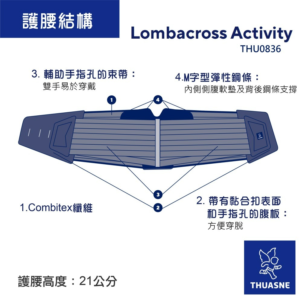 法國途安0836 加強型護腰-細節圖7