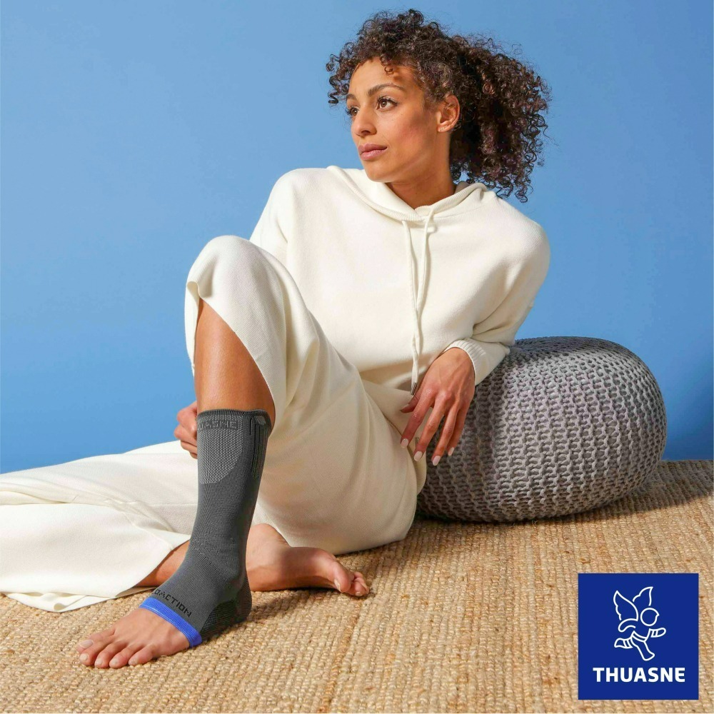 【法國途安】2361專業彈性護踝 護踝套 加強阿基里斯腱 踝關節穩定 運動支撐穩定 襪套式 排汗吸濕 康到家-細節圖7