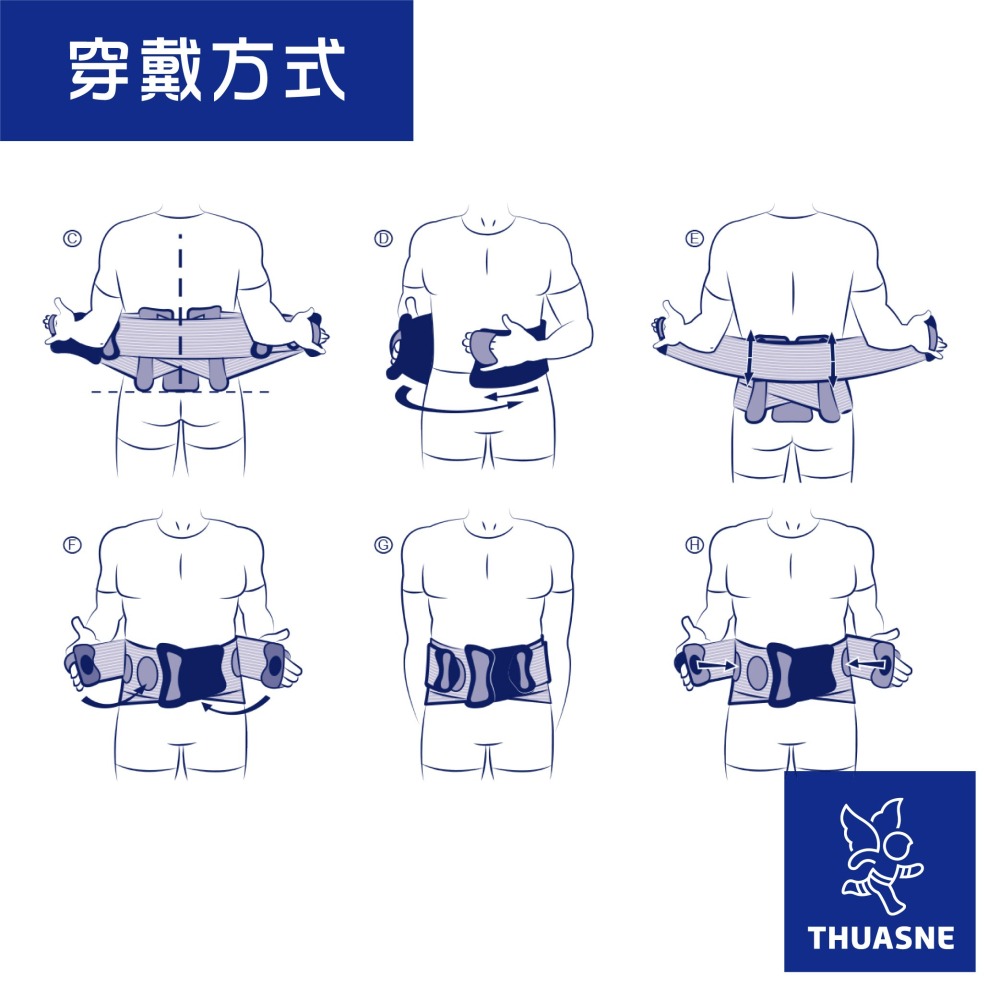 【法國途安】0852 組合式束帶護腰 LombaTech 康到家-細節圖9