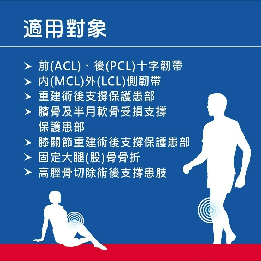 【Thuasne 法國途安】 U046 膝支架 動態快拆 十字韌帶 半月板 護膝 ROM 膝蓋手術 康到家-細節圖6