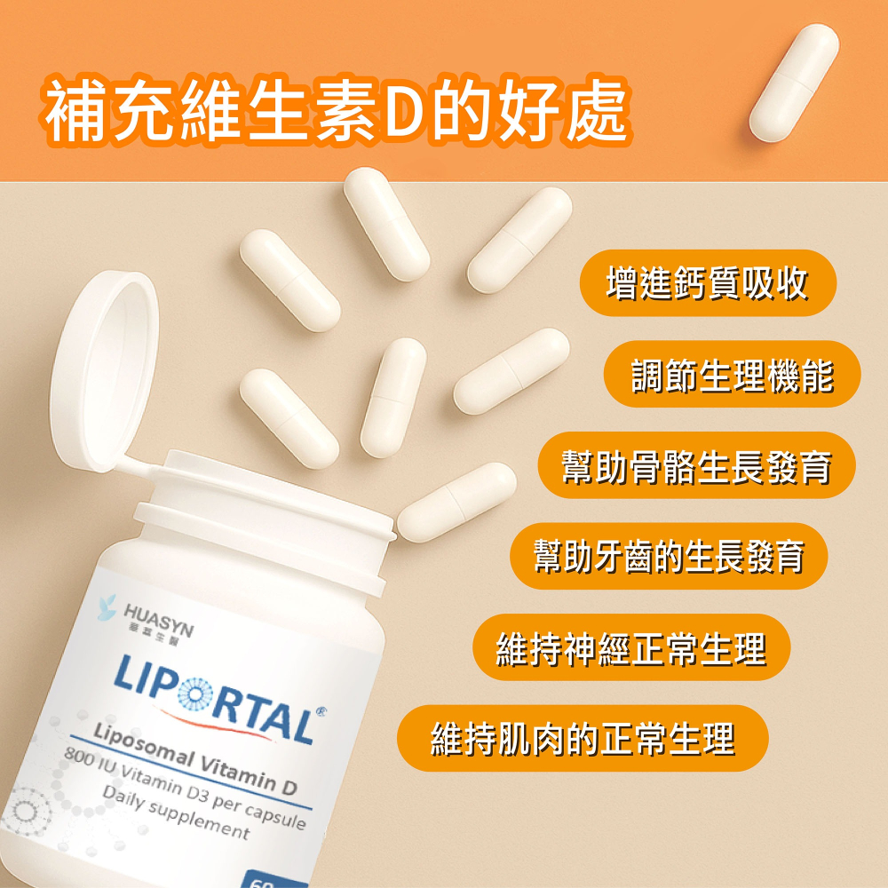 【華莘生醫】Liportal 維他命D  維生素D  維生素D3 d3 D3 D 微脂體維他命D 官方直營康到家-細節圖6