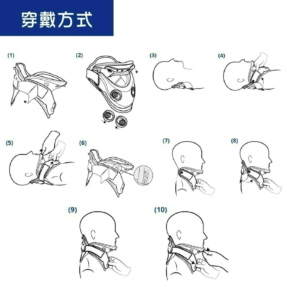 【法國途安】T49105 Ortel T-neck Plus 可調式頸托-細節圖4