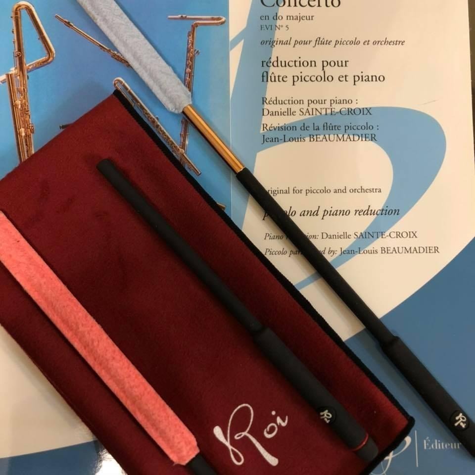 【博斯音樂】 ♫ Roi 短笛清潔大師 專用清潔棒 不傷樂器 擦拭能力100分 可拆式收納。-細節圖4