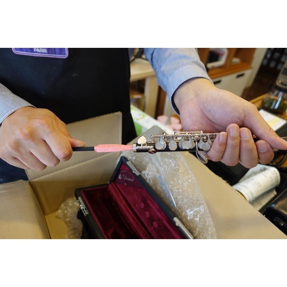 【博斯音樂】 ♫ Roi 短笛清潔大師 專用清潔棒 不傷樂器 擦拭能力100分 可拆式收納。-細節圖6