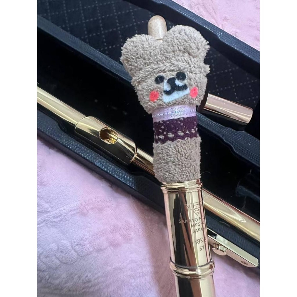 【博斯音樂】 ♫  Taku Music 手工長笛通條布 超可愛動物造型通條布 日本製 限量-細節圖2