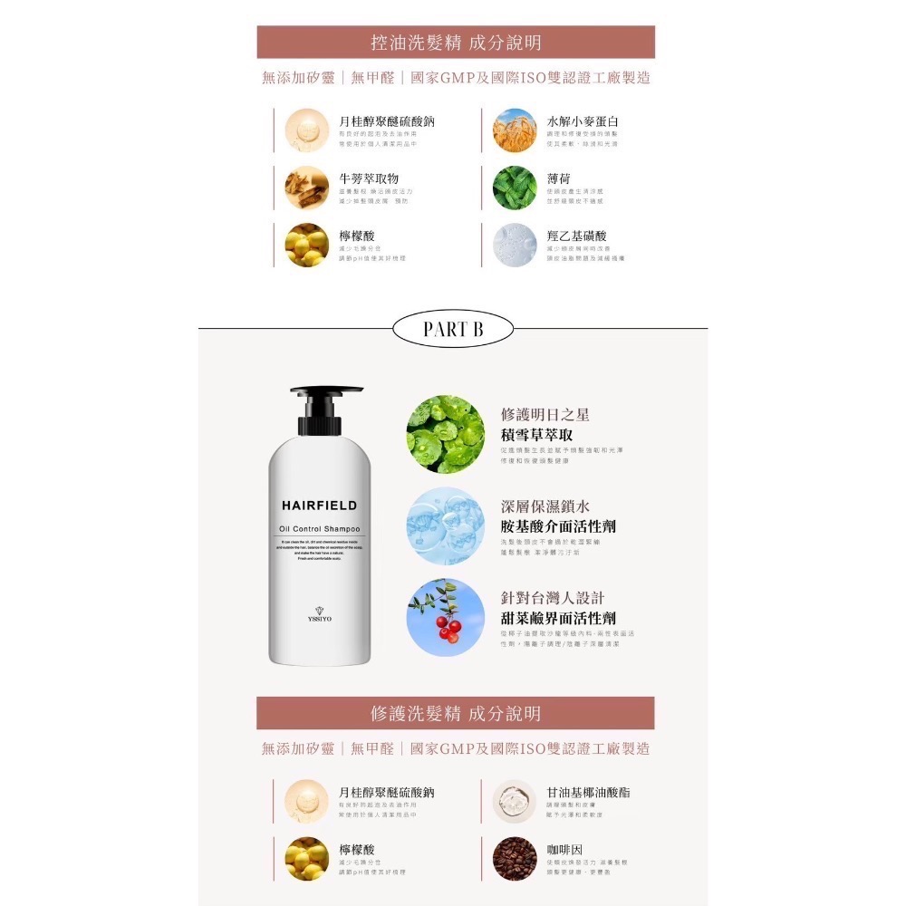 魔髮ABC｜修護洗髮精B｜添加氨基酸｜無矽靈-細節圖4
