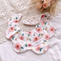 【吸水圍兜】現貨✨｜(A0003) BSMI認證 四季可用新生兒INS雙面大花型按扣圍兜🌸 寶寶棉質圍兜-規格圖6