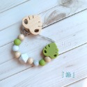 【奶嘴鍊】現貨✨｜＊葉子款＊ 嬰幼兒原木夾扣奶嘴防掉鍊 背帶夾 推車夾 寶寶配件 日系簡約風 (C0030)-規格圖4